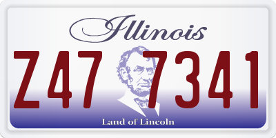 IL license plate Z477341