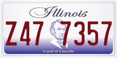 IL license plate Z477357