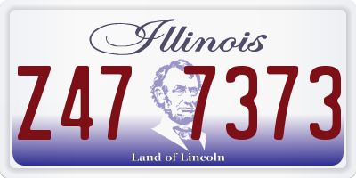 IL license plate Z477373