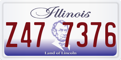 IL license plate Z477376