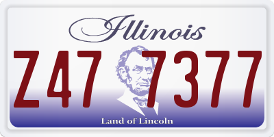 IL license plate Z477377