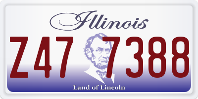IL license plate Z477388