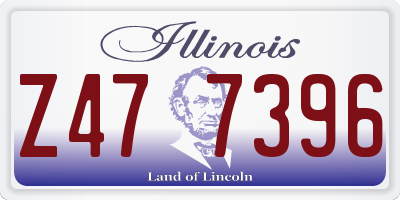 IL license plate Z477396