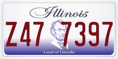 IL license plate Z477397