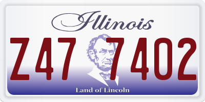 IL license plate Z477402