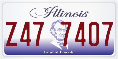IL license plate Z477407