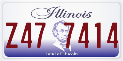 IL license plate Z477414