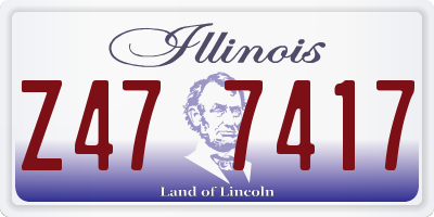 IL license plate Z477417
