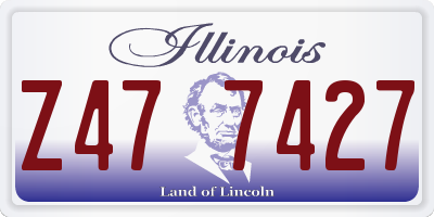 IL license plate Z477427