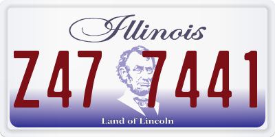 IL license plate Z477441