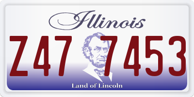 IL license plate Z477453
