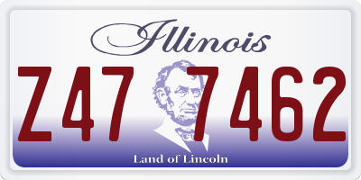 IL license plate Z477462