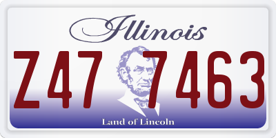 IL license plate Z477463