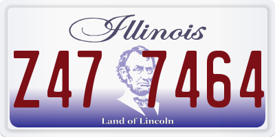 IL license plate Z477464