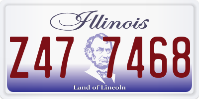 IL license plate Z477468