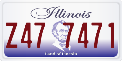 IL license plate Z477471