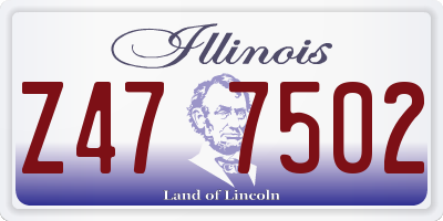 IL license plate Z477502