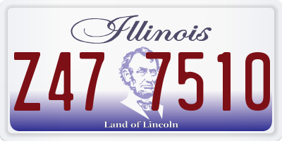 IL license plate Z477510