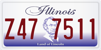 IL license plate Z477511