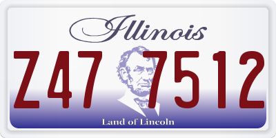 IL license plate Z477512