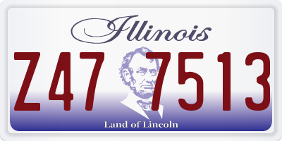 IL license plate Z477513
