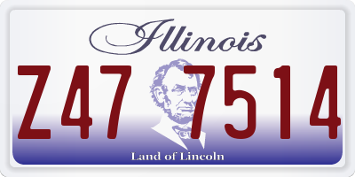 IL license plate Z477514