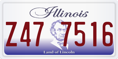 IL license plate Z477516