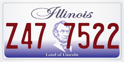 IL license plate Z477522