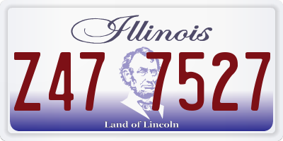 IL license plate Z477527
