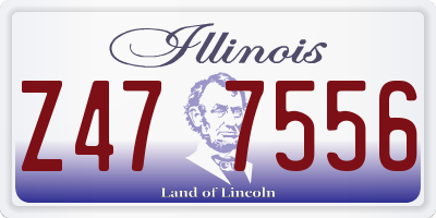 IL license plate Z477556
