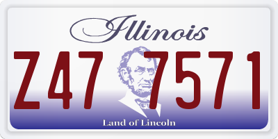 IL license plate Z477571
