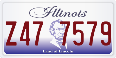 IL license plate Z477579