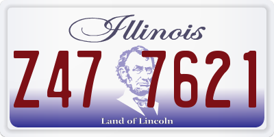 IL license plate Z477621