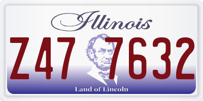 IL license plate Z477632