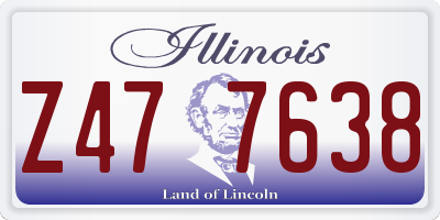 IL license plate Z477638