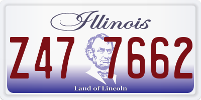 IL license plate Z477662