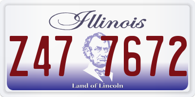 IL license plate Z477672