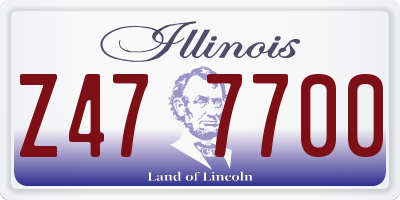 IL license plate Z477700