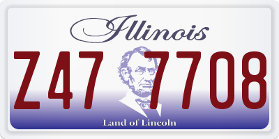 IL license plate Z477708