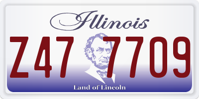 IL license plate Z477709