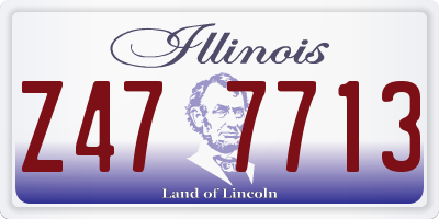 IL license plate Z477713