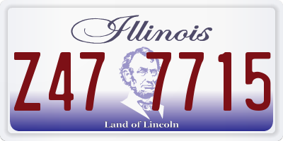 IL license plate Z477715