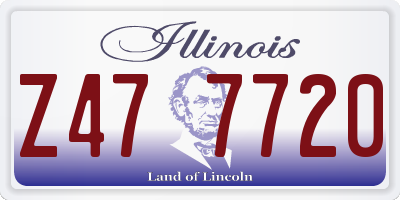 IL license plate Z477720