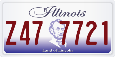 IL license plate Z477721