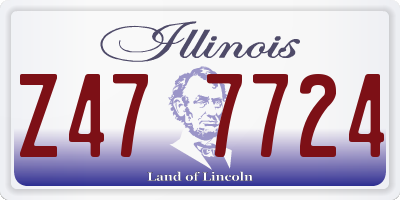 IL license plate Z477724