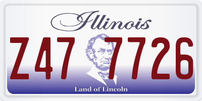 IL license plate Z477726
