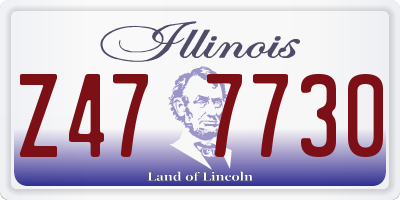 IL license plate Z477730