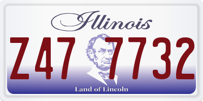 IL license plate Z477732