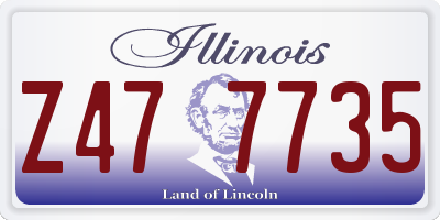 IL license plate Z477735