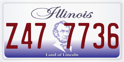 IL license plate Z477736